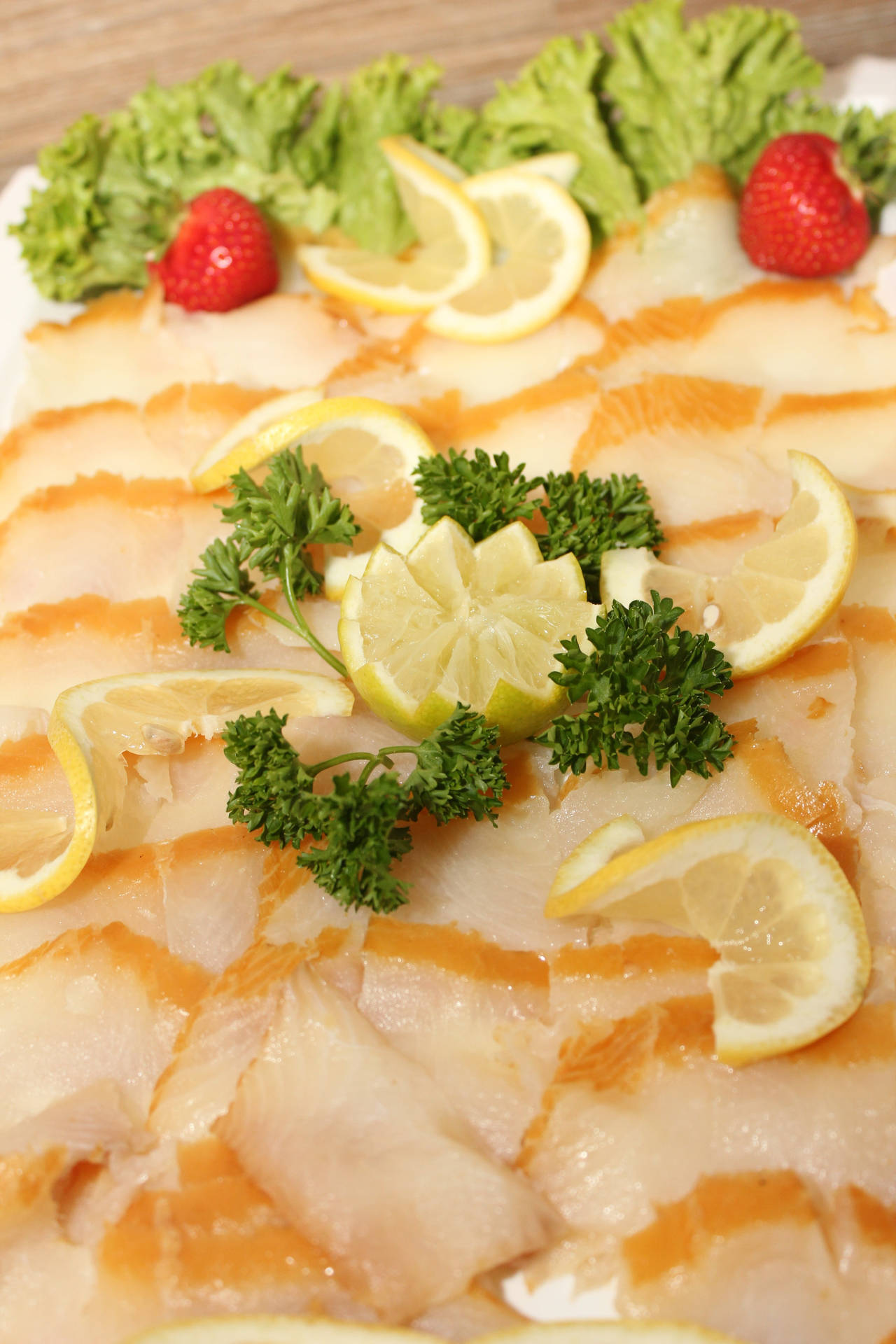 Delicious Smoked Lemon Halibut Background