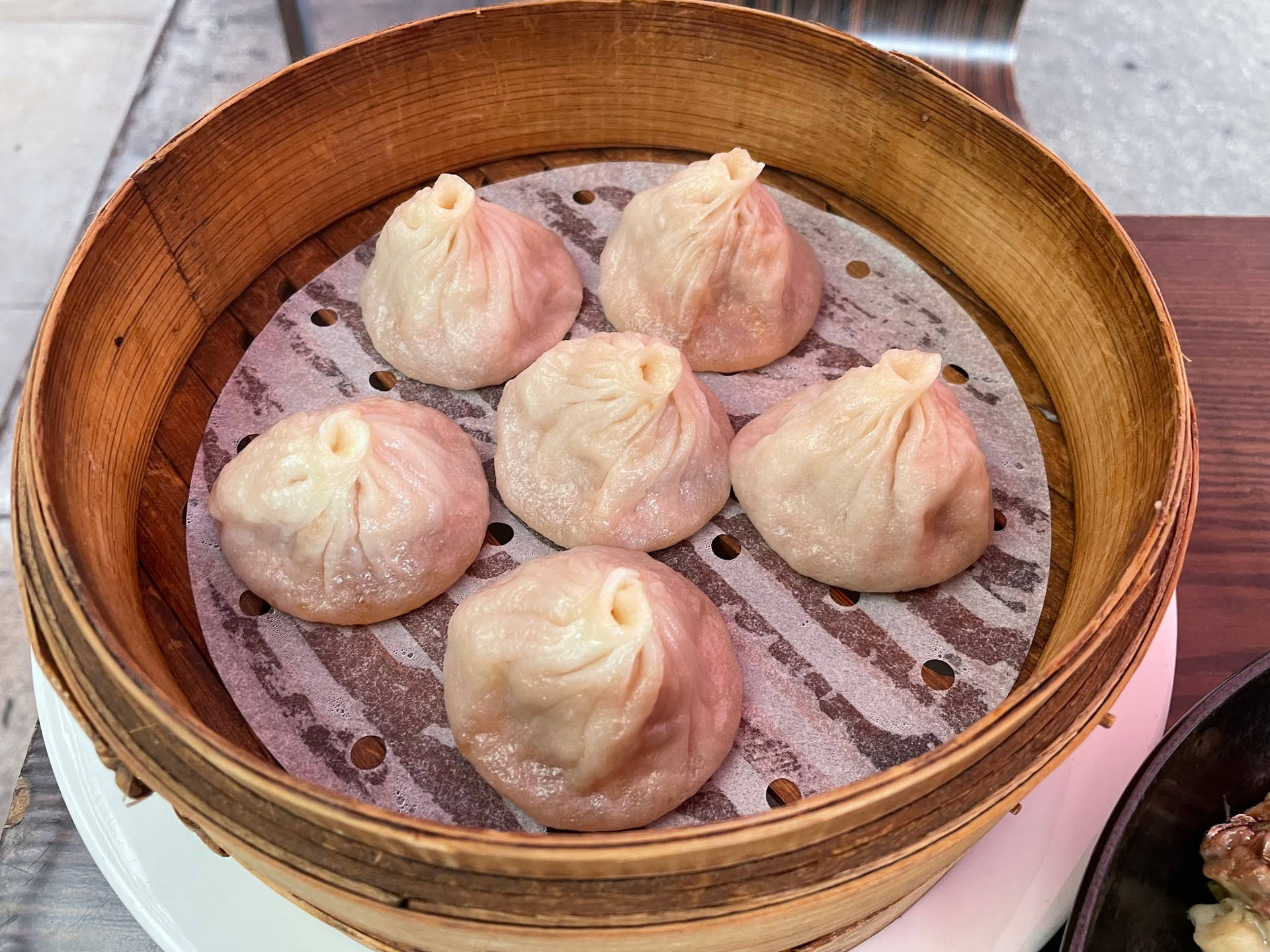 Delicious Traditional Chinese Xiaolongbao Soupy Buns Background