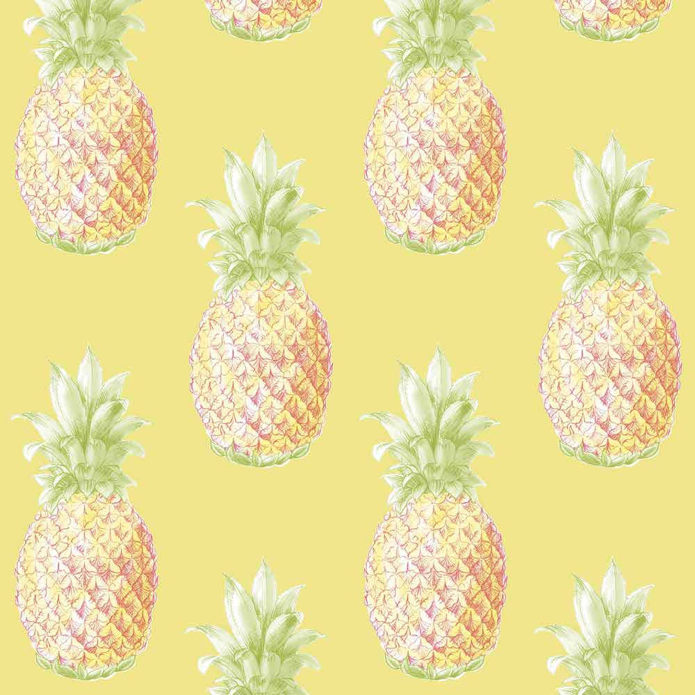 Delicious Yellow Pineapple, Ready To Eat Background