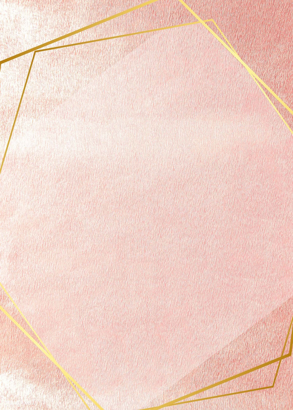 Delight In The Beauty Of The Radiant Pink And Gold Background