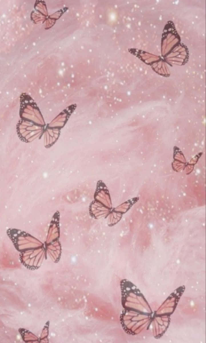 Delight In The Glittering Colors Of A Butterfly Background