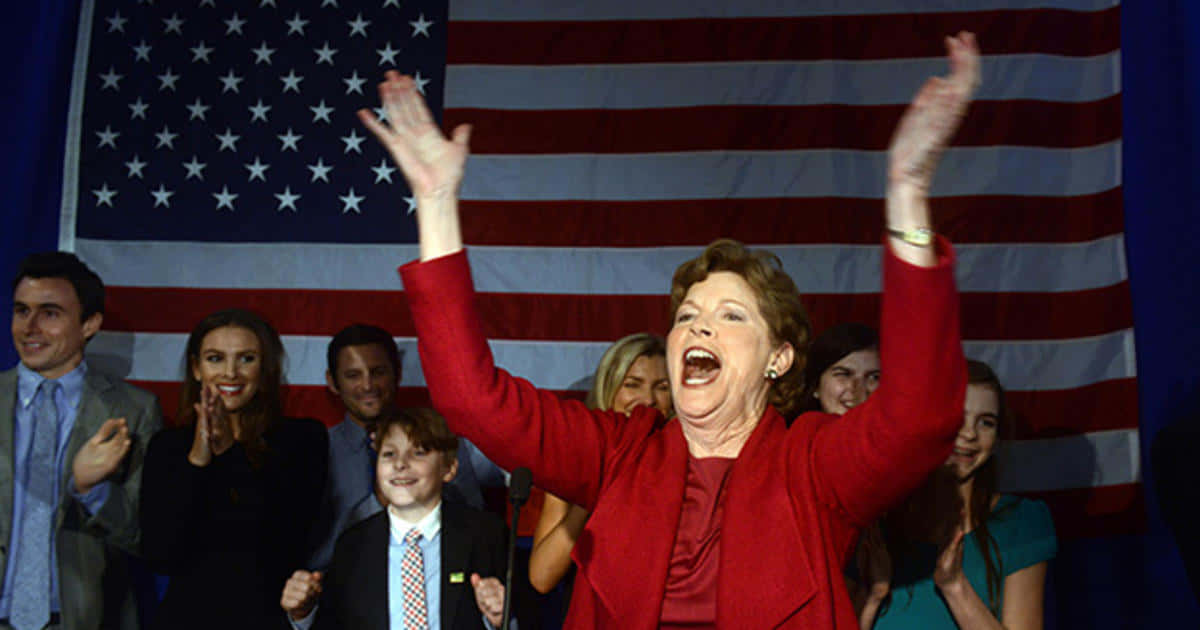 Delighted Jeanne Shaheen Background