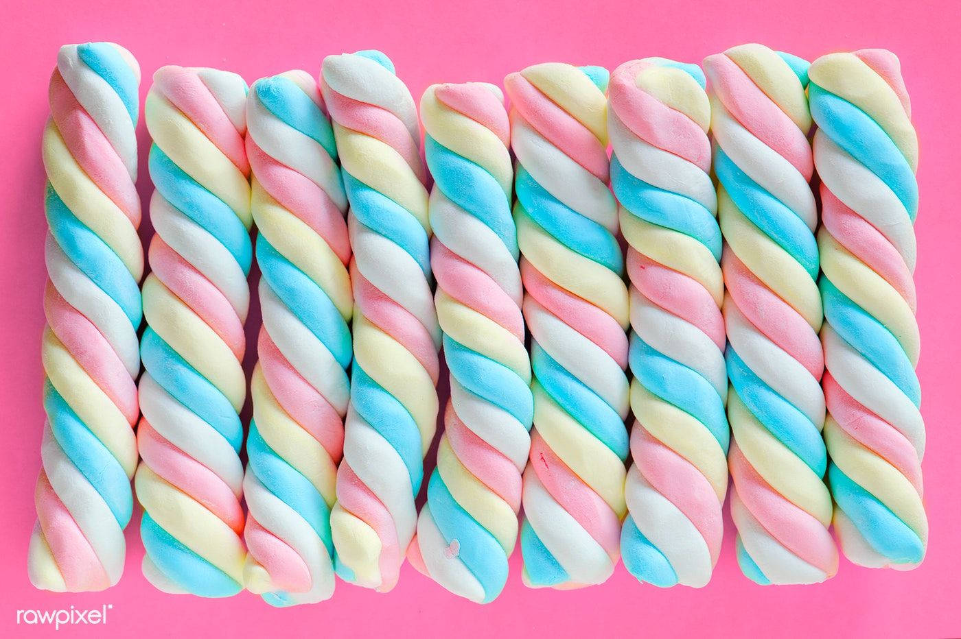 Delightful 3d Marshmallow Twists Background