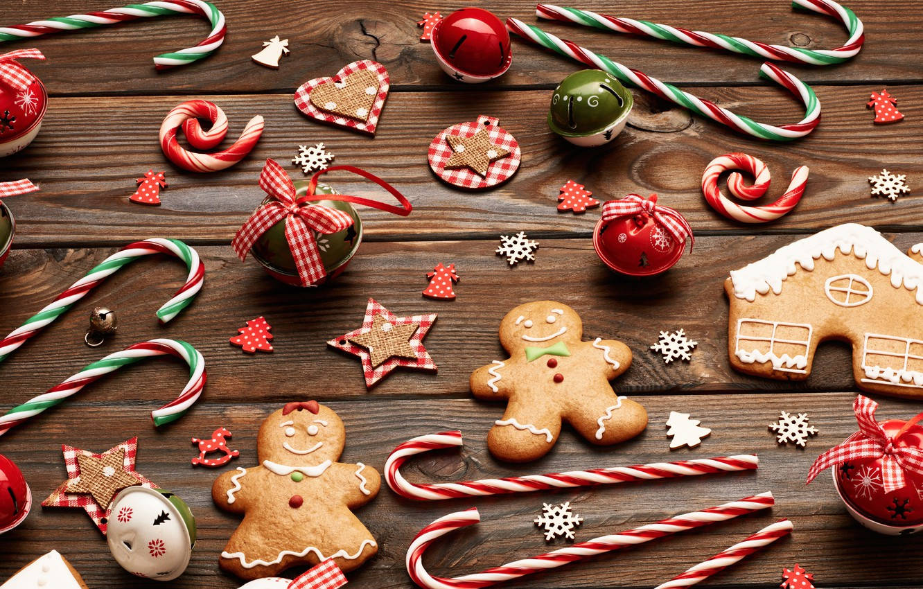 Delightful Christmas Cookies For Kids Background