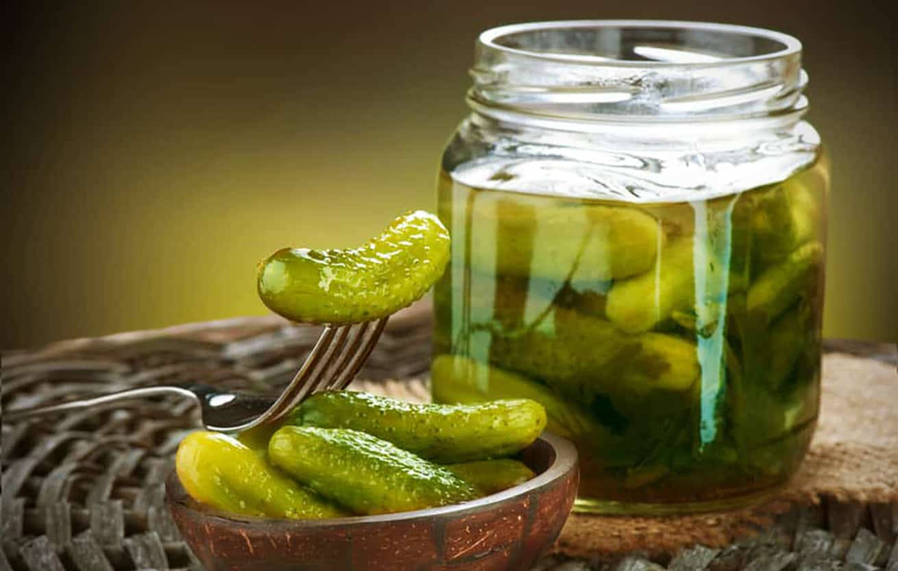 Delightful Cucumber Pickles Background