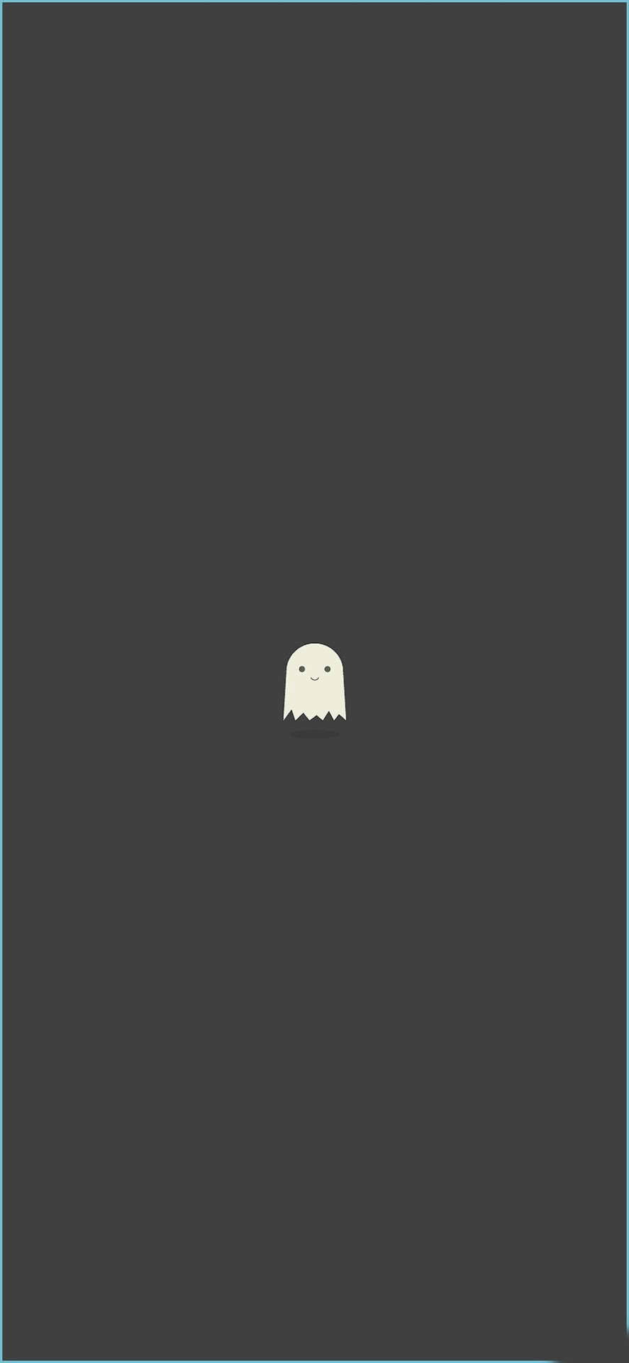 Delightful Ghost Aesthetic Gray Background