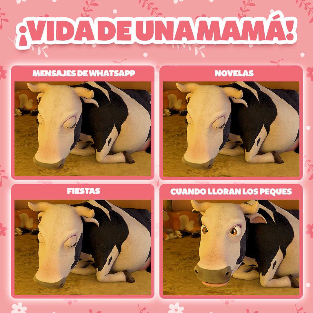 Delightful Image Of Lola Cow From El Reino Infantil Background