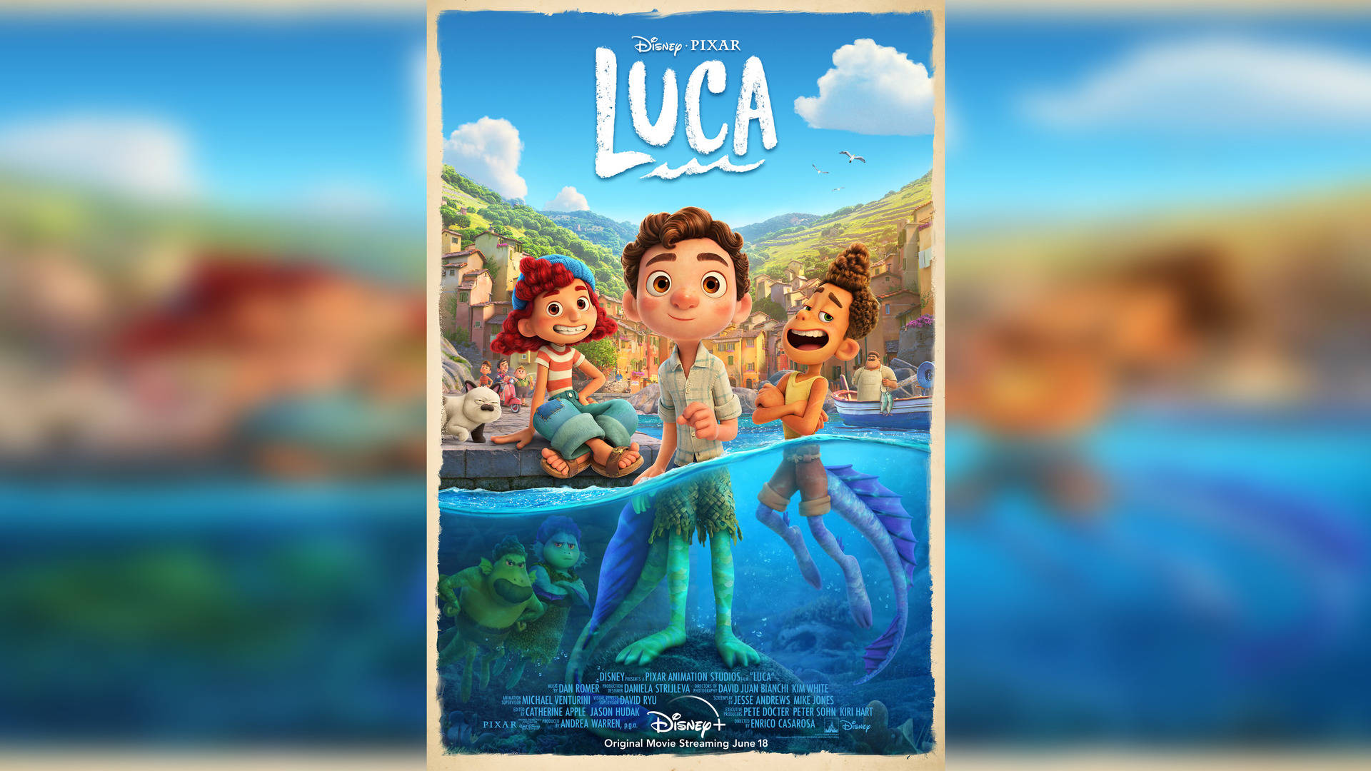 Delightful Luca Movie Poster Background