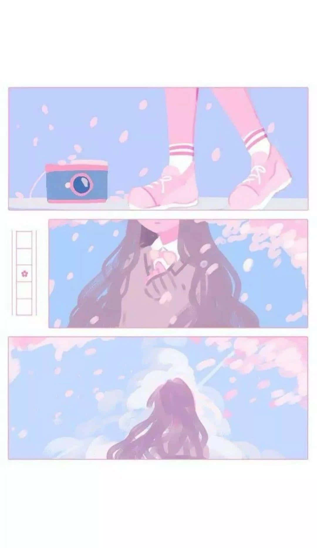 Delightful Pastel Aesthetic Anime Background