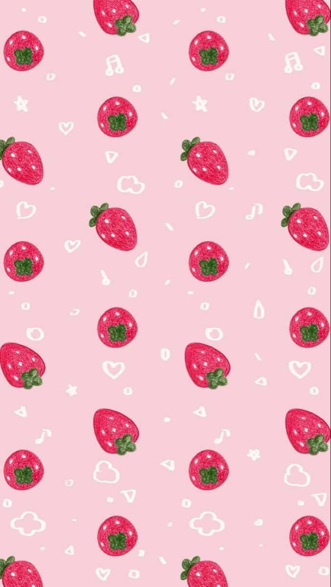 Delightful Pastel Strawberry Artwork