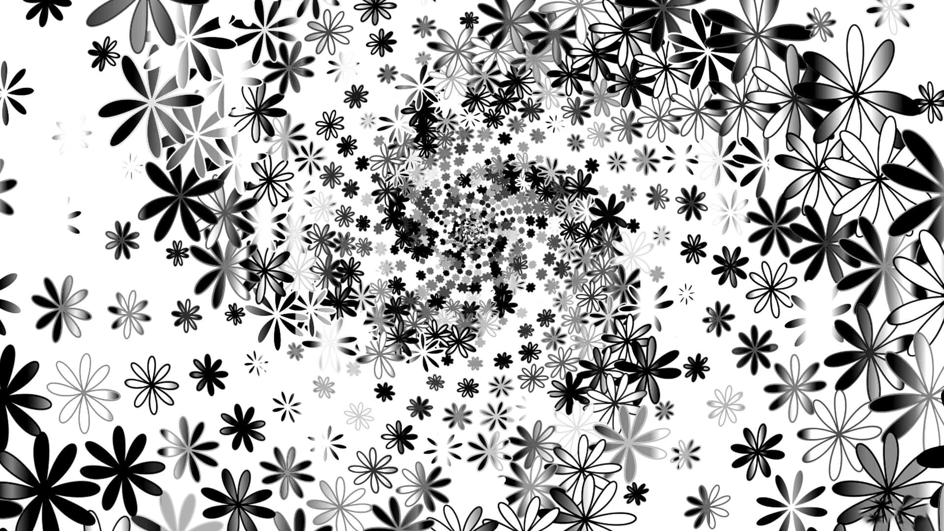 Delightfully Textured Pattern In Black And White Background