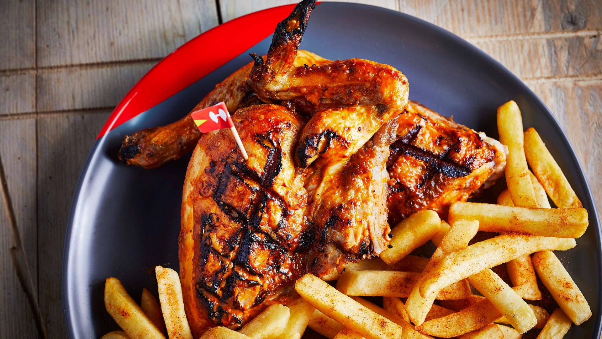 Delish Peri Peri Chicken And Fries Dish