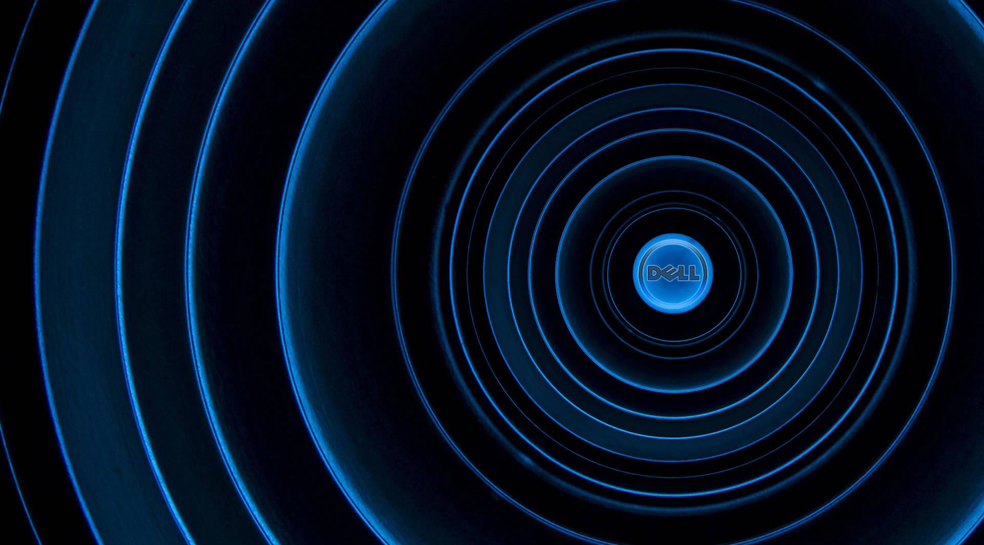 Dell 4k Logo In Circles Background