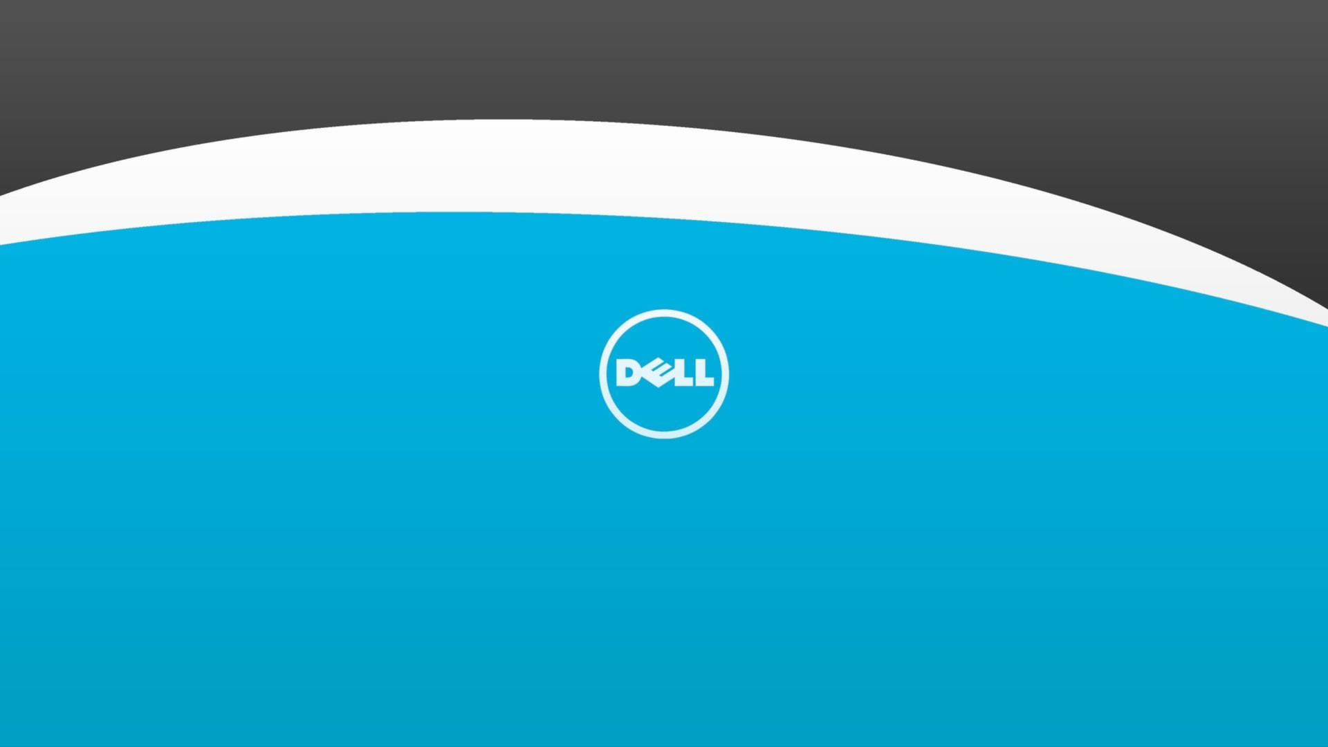 Dell 4k Logo On Blue Background