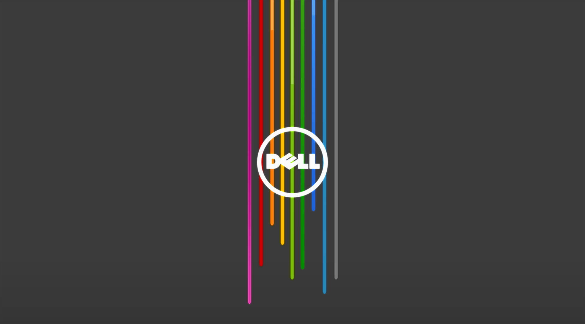 Dell 4k Logo On Grey Background