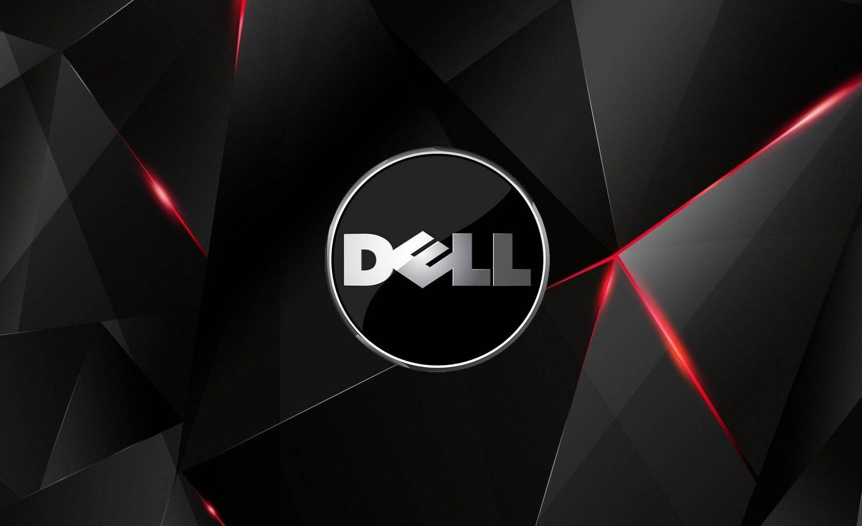 Dell Hd Logo With Red And Black Design