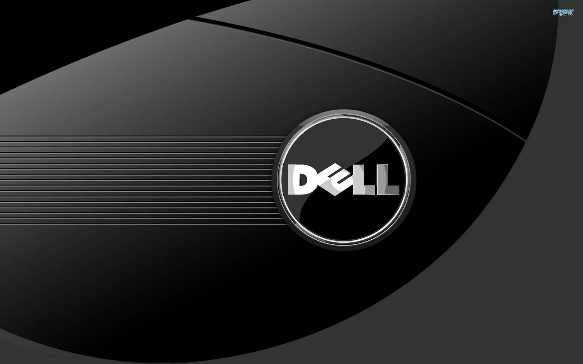 Dell Hd Logo With Stripes