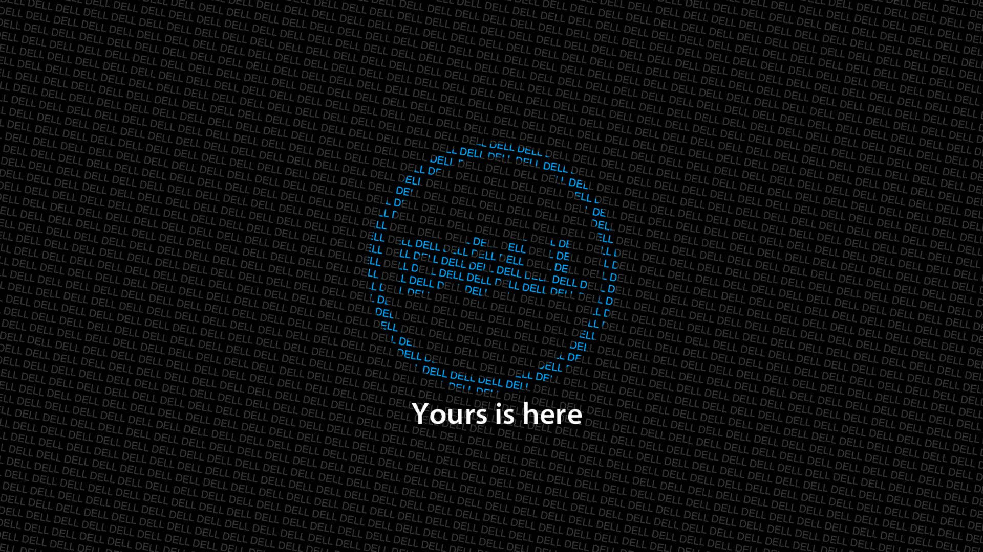 Dell Hd Logos In Black And Blue Background