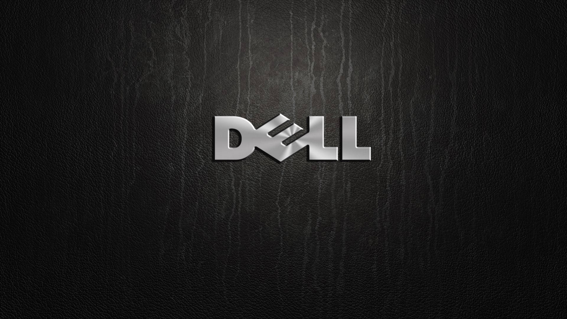 Dell Laptop Logo Stained Background