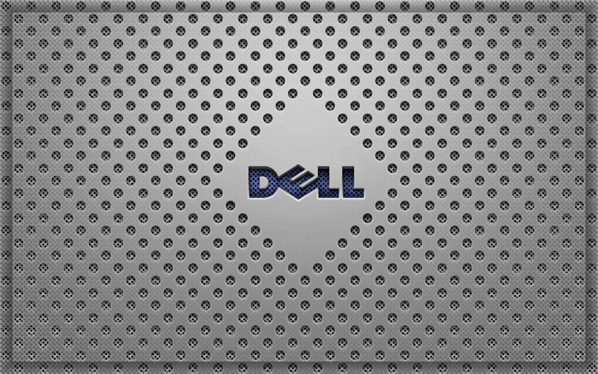 Dell Laptop Silver Mesh Background