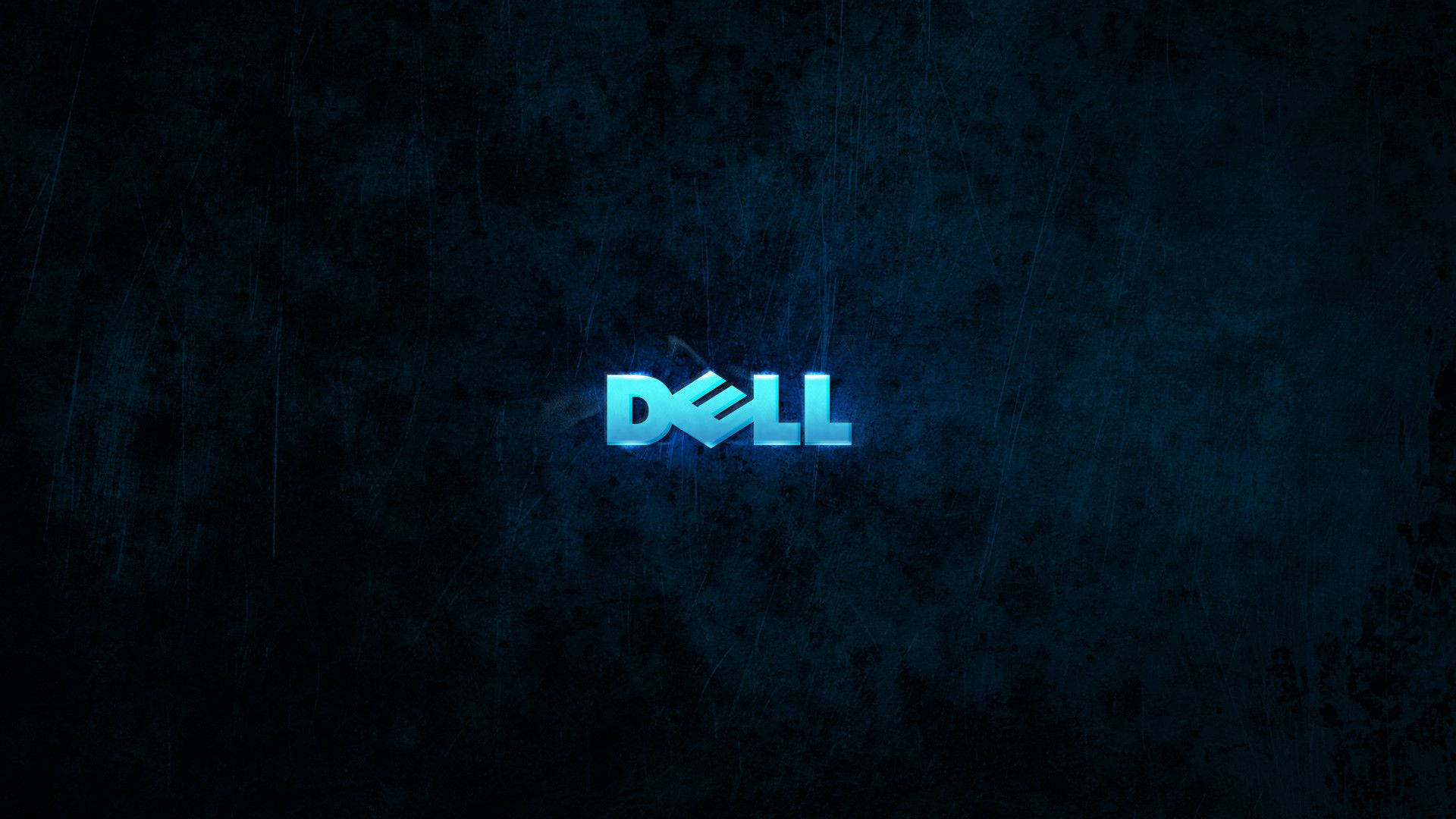 Dell Logo In Neon Blue Background