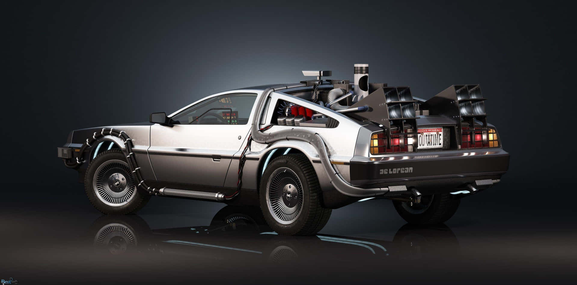 Delorean 4k 3000 X 1480 Background