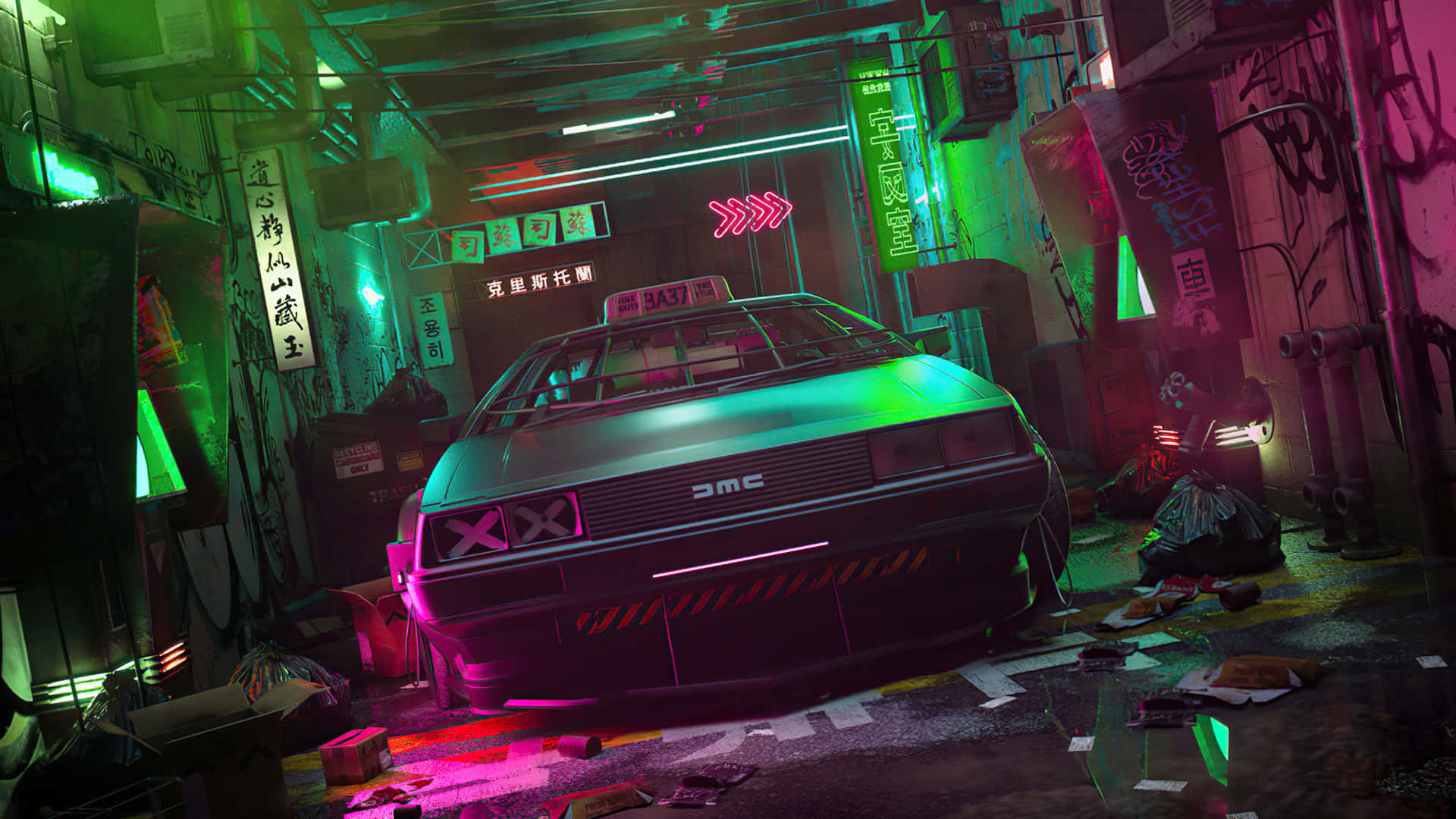 Delorean 4k 3840 X 2160 Background
