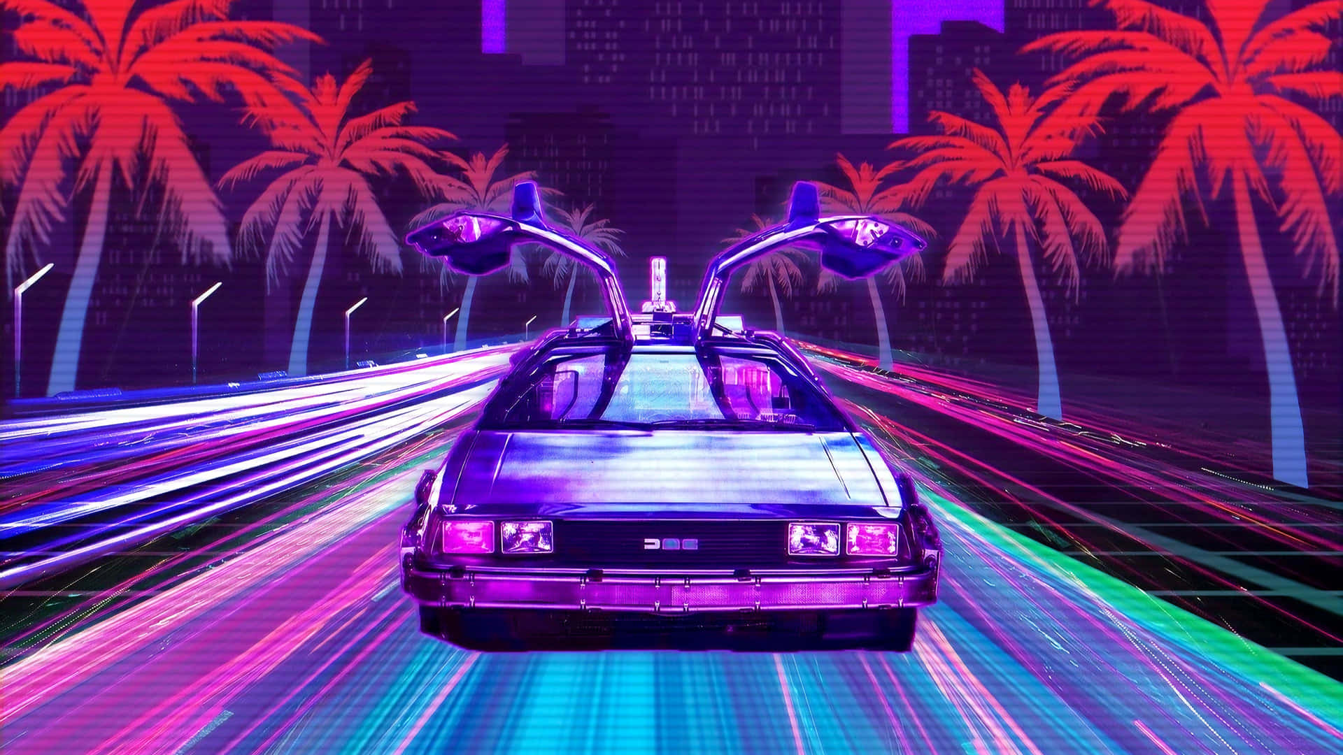 Delorean 4k 3840 X 2160 Background