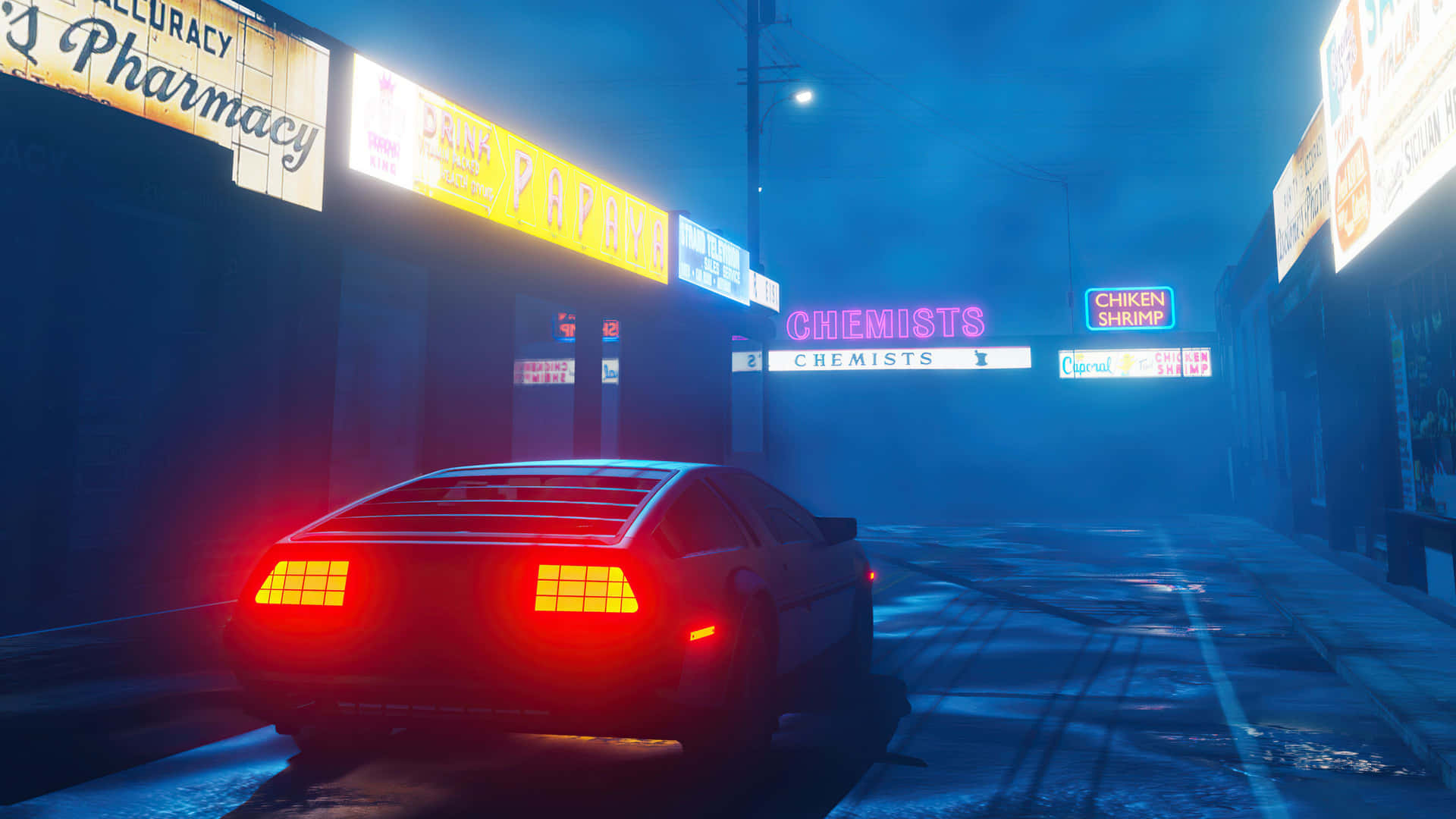 Delorean 4k 3840 X 2160 Background