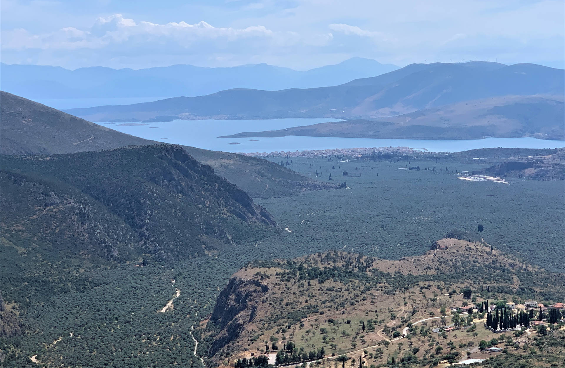 Delphi Aerial View