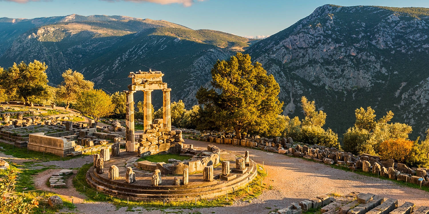 Delphi Athena Sanctuary Background