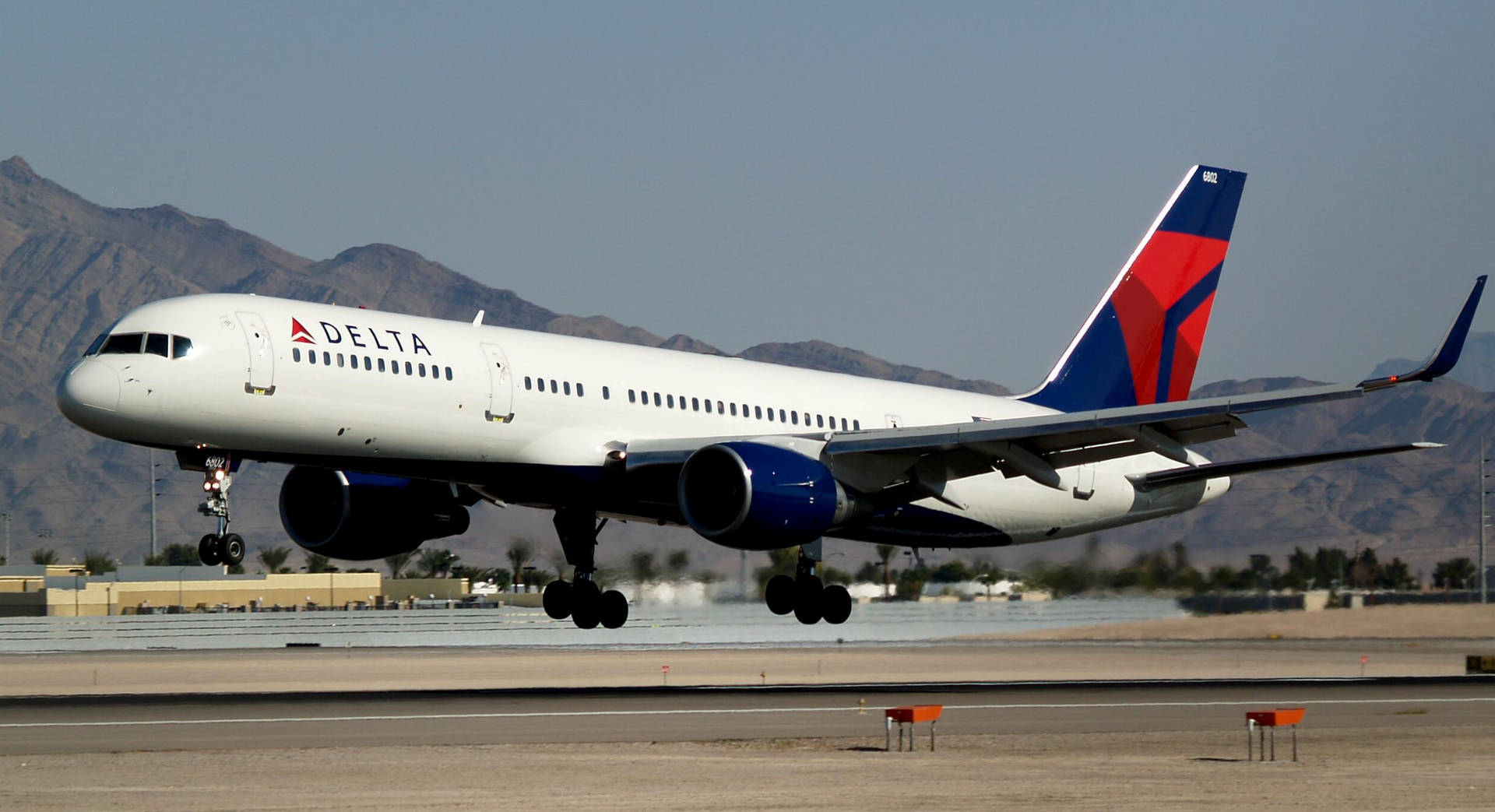 Delta Airlines Airplane Taking Off Background