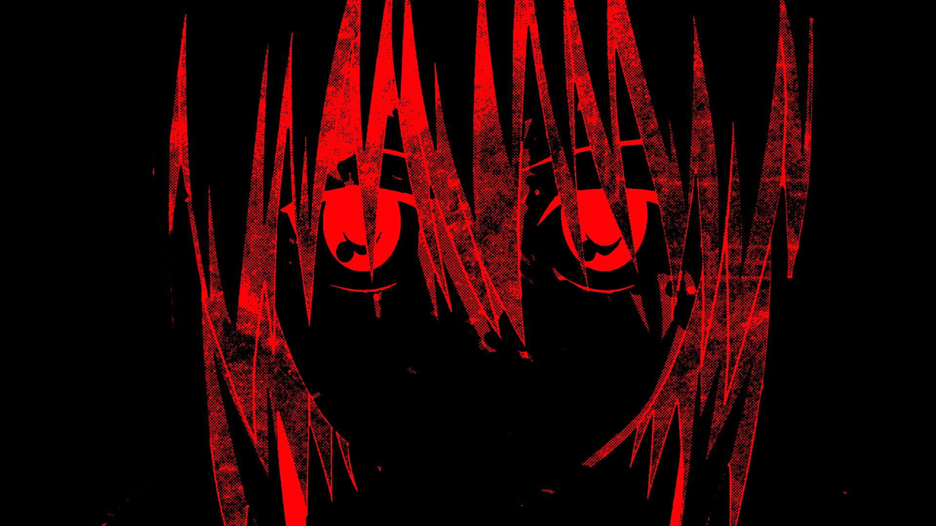 Delve Into A Nihilistic World Of Anime With Black And Red Background