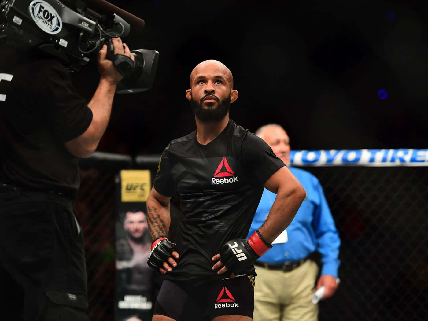 Demetrious Johnson After Fight Against Wilson Reis Background