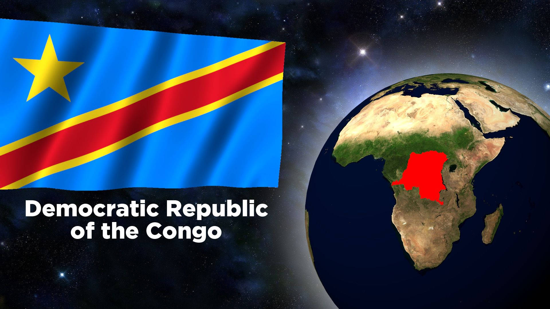 Democratic Republic Of Congo Flag Background