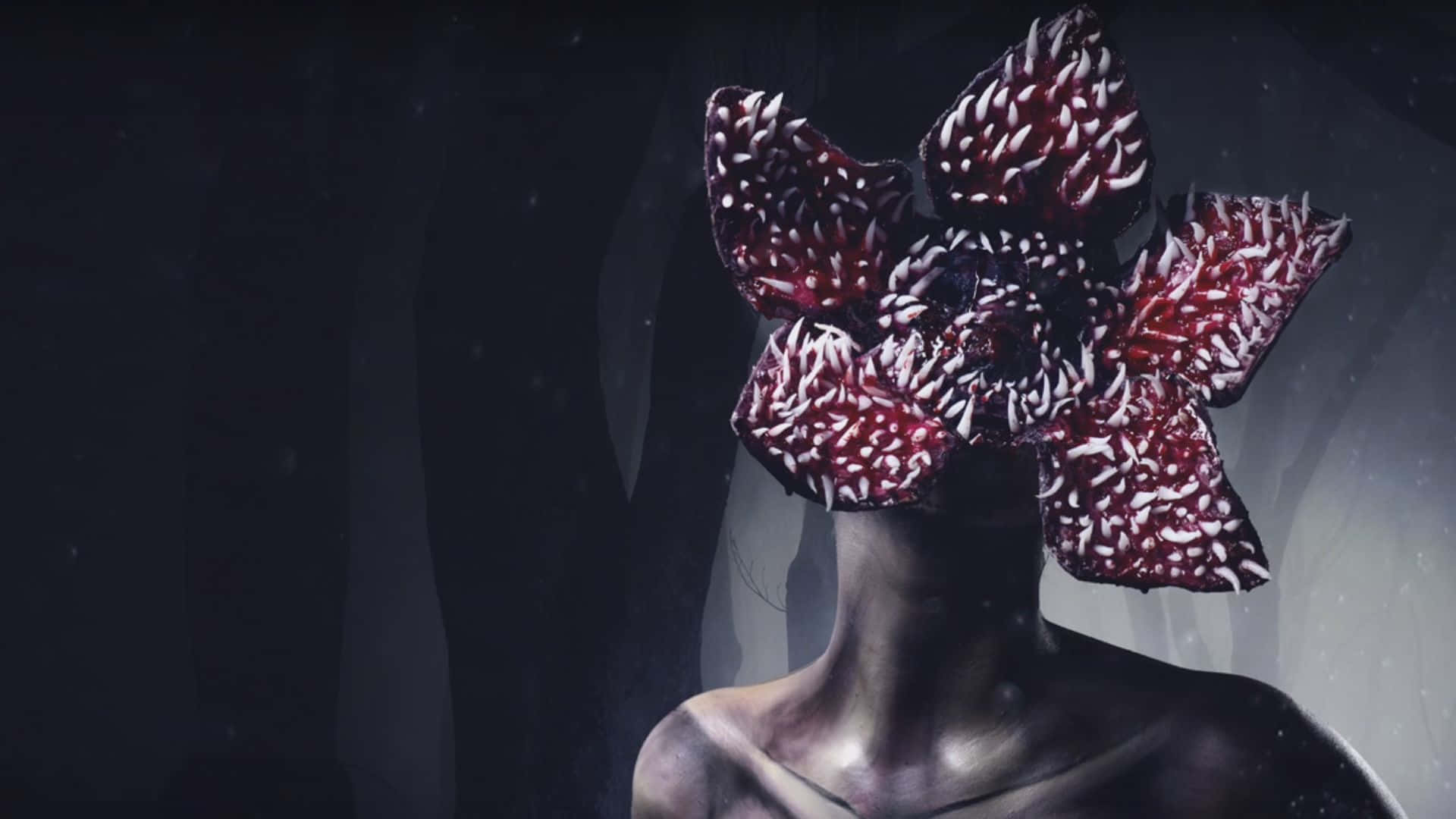 Demogorgon Dreadful Head Stranger Things Background