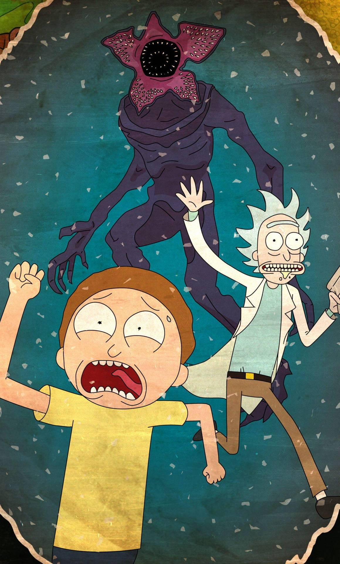 Demogorgon Stranger Things Rick And Morty 4k Background