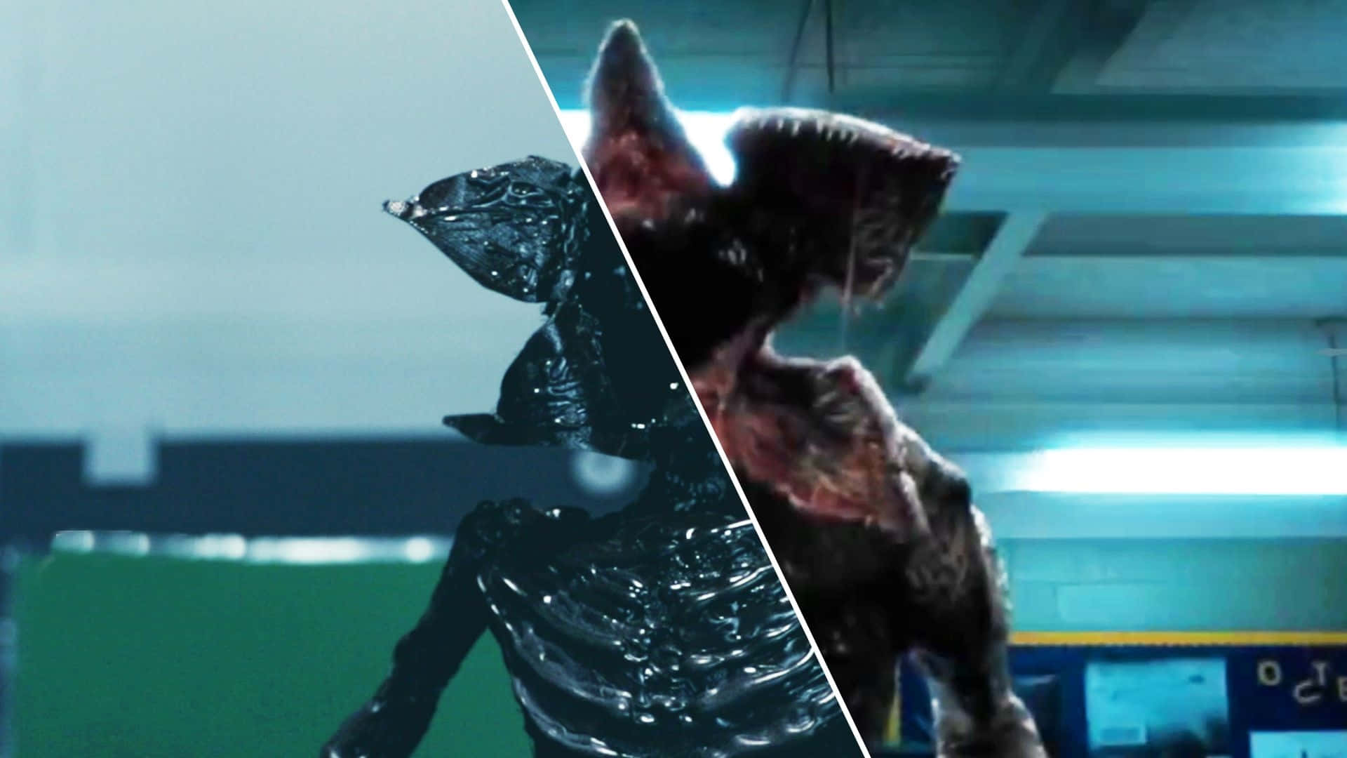 Demogorgon Stranger Things Split Photo Background