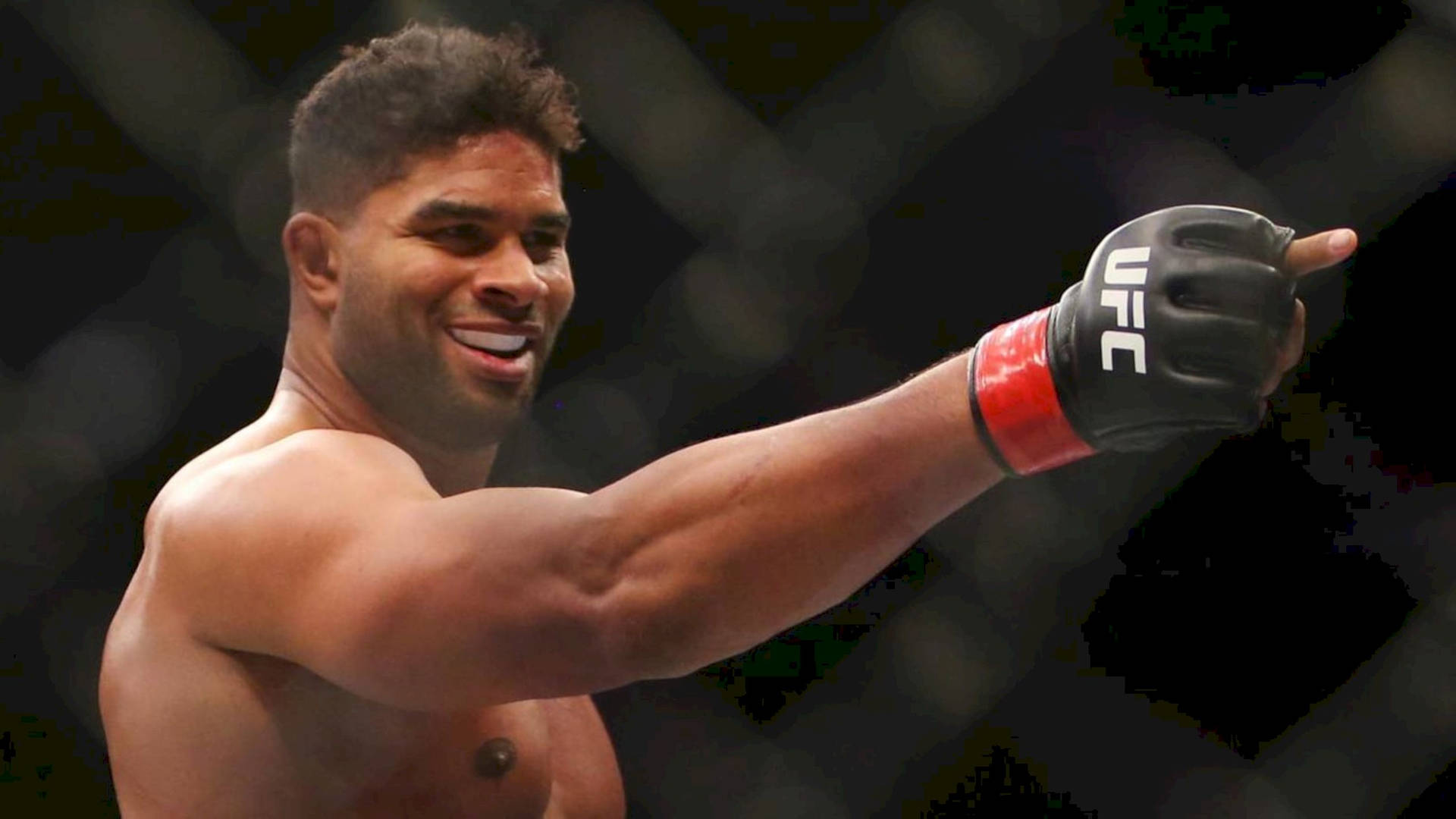 Demolition Man Alistair Overeem Smiling Background