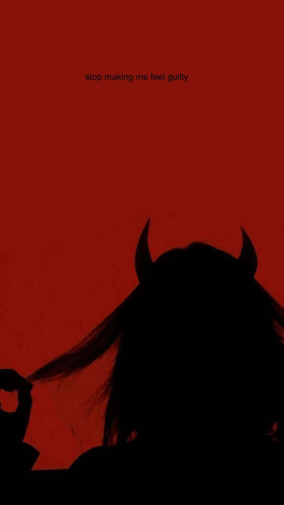 Demon Guilt Aesthetic Red Backdrop Background