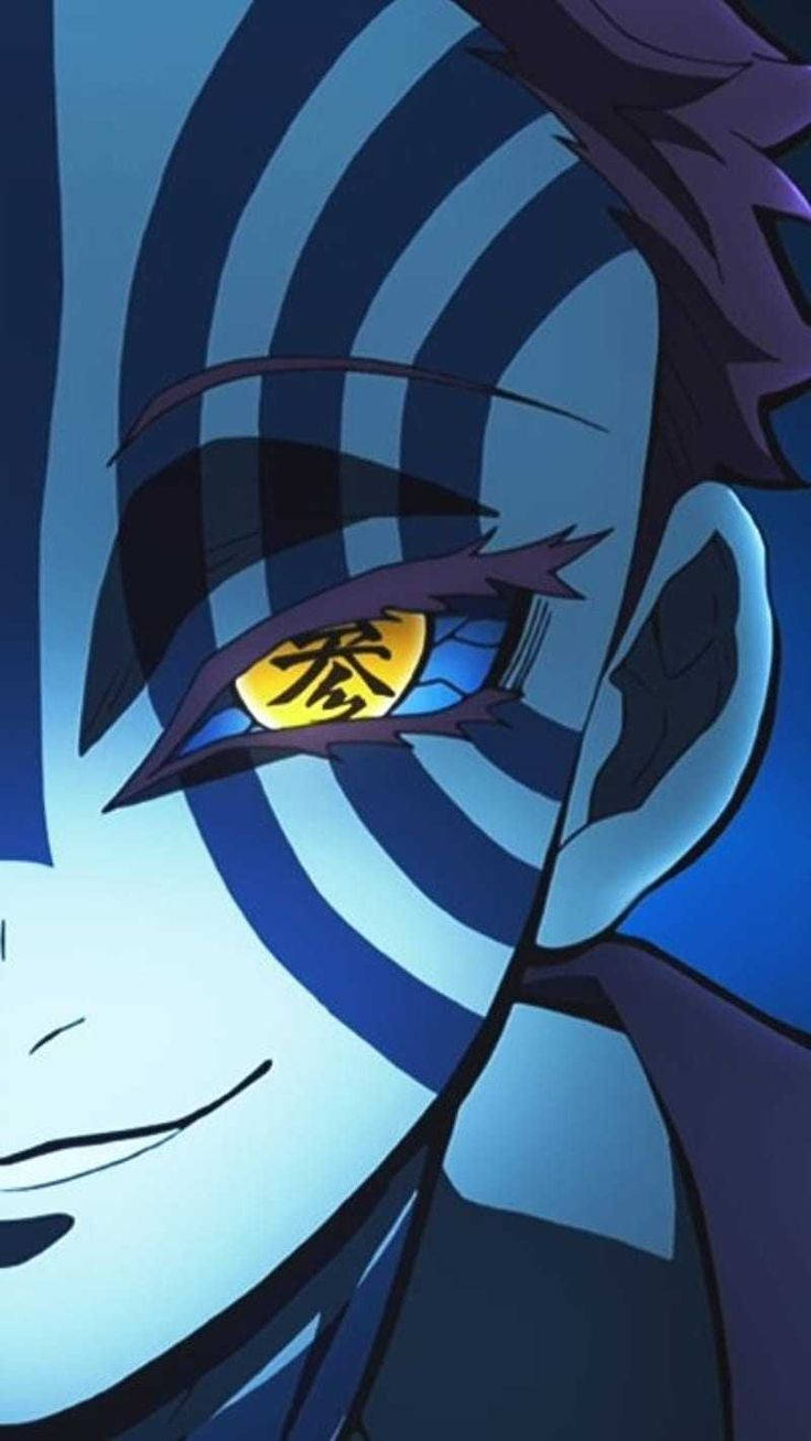 Demon Slayer Akaza Demon Eye Marking Background