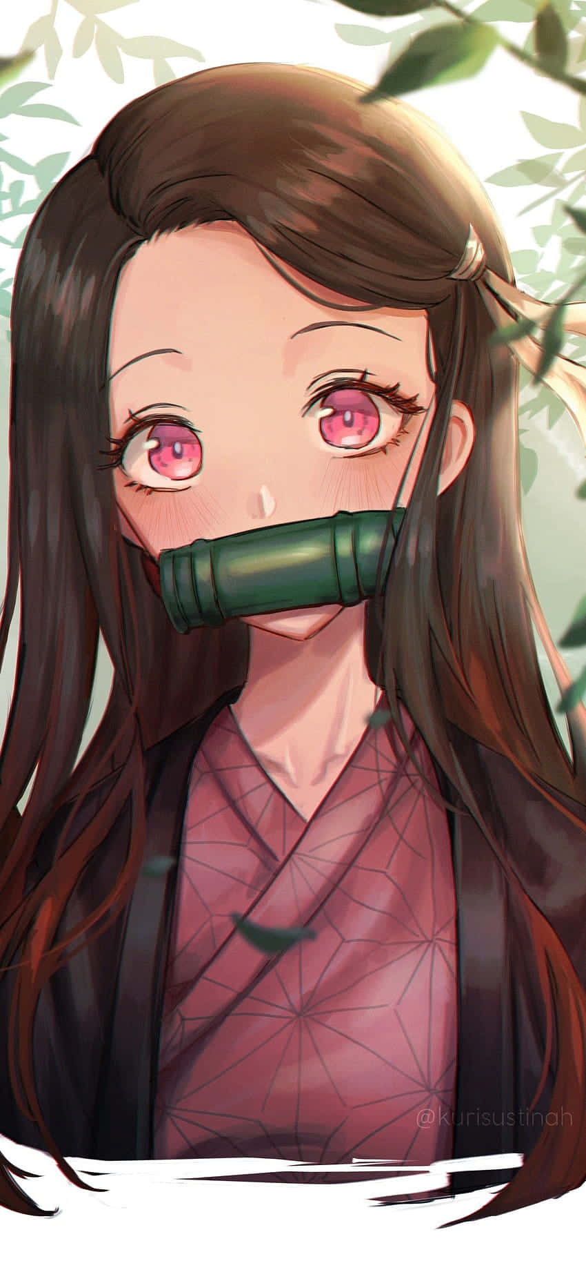 Demon Slayer Anime Girl Cute Nezuko Portrait