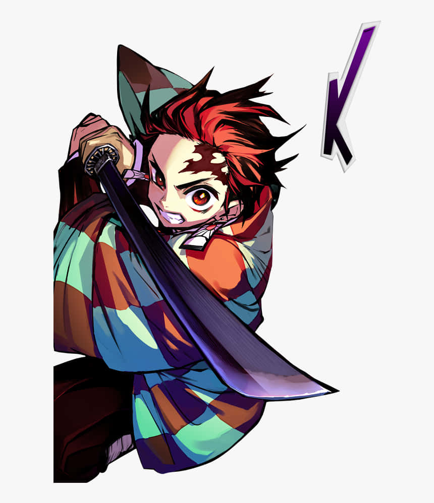 Demon Slayer Anime Kamado Tanjiro Nichirin Blade Background