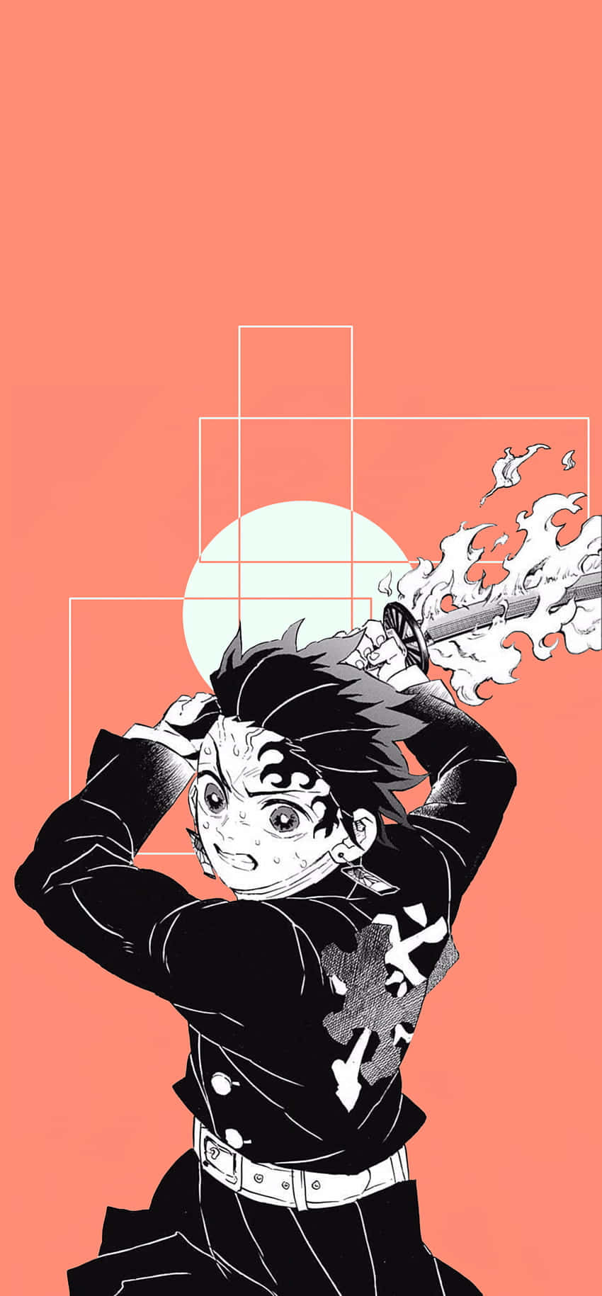 Demon Slayer Character Art Background
