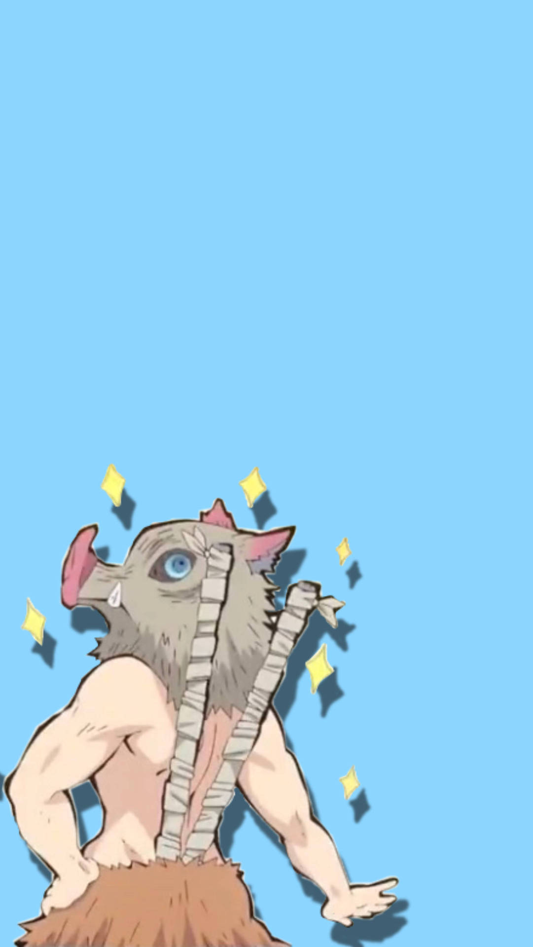 Demon Slayer Inosuke Proud Pose Background