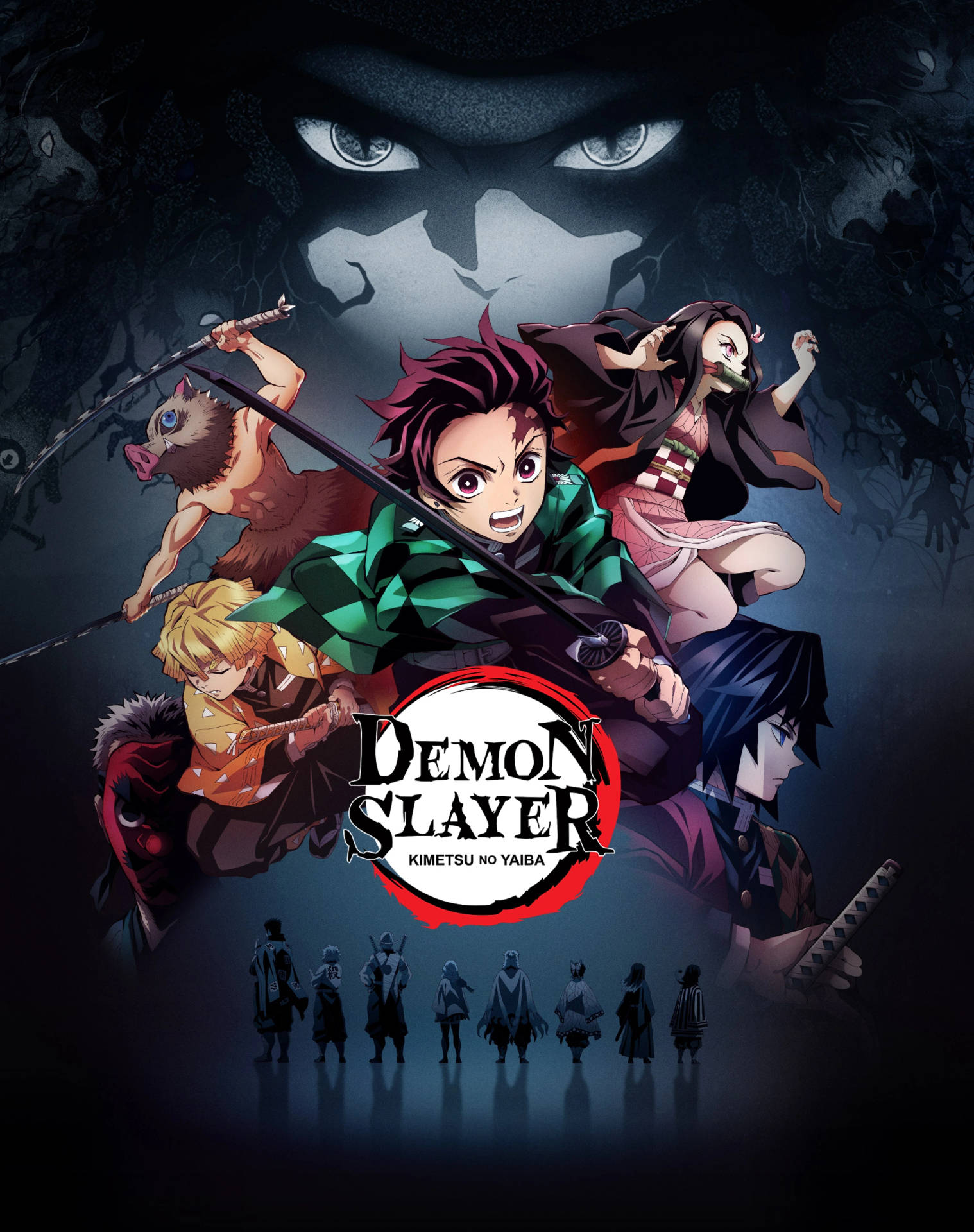 Demon Slayer Kimetsu No Yaiba Logo Background