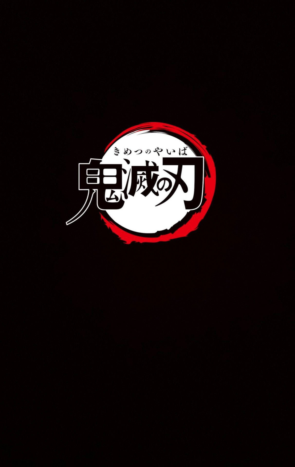 Demon Slayer Logo Black Background Background