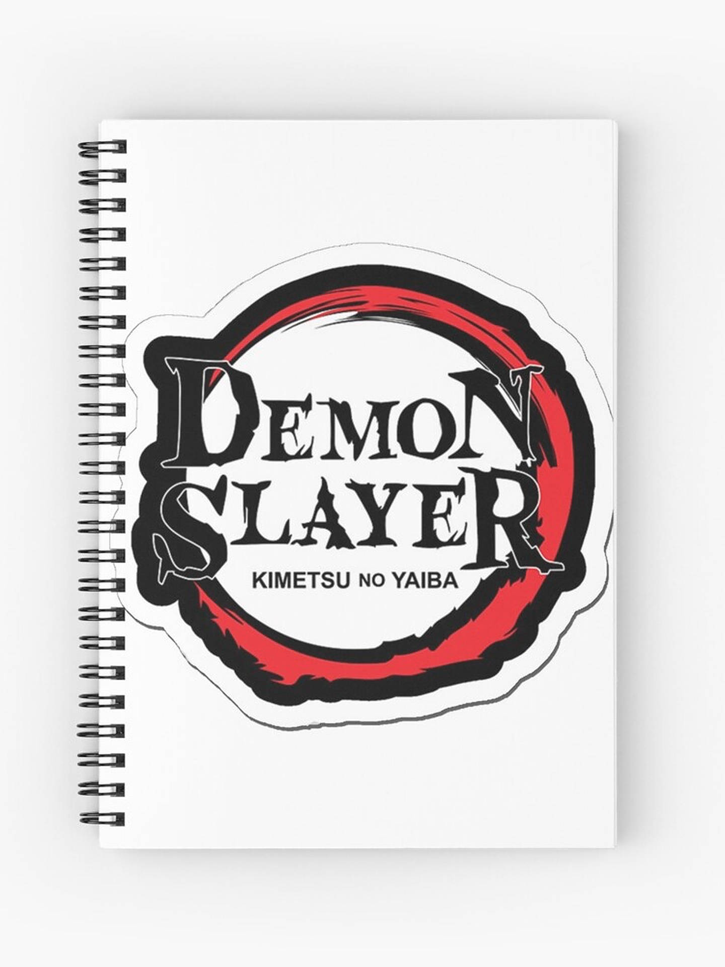 Demon Slayer Logo Notebook Background