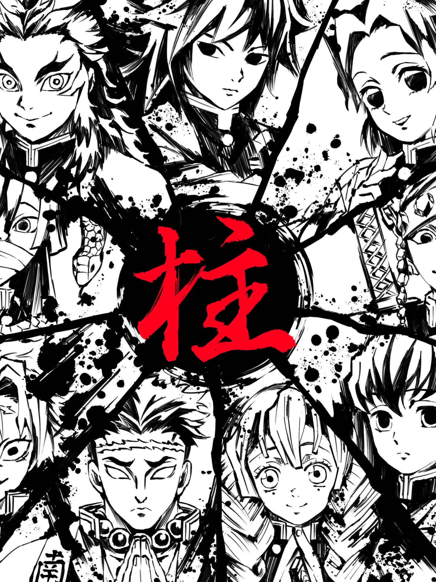 Demon Slayer Manga Iphone Lock Screen Background
