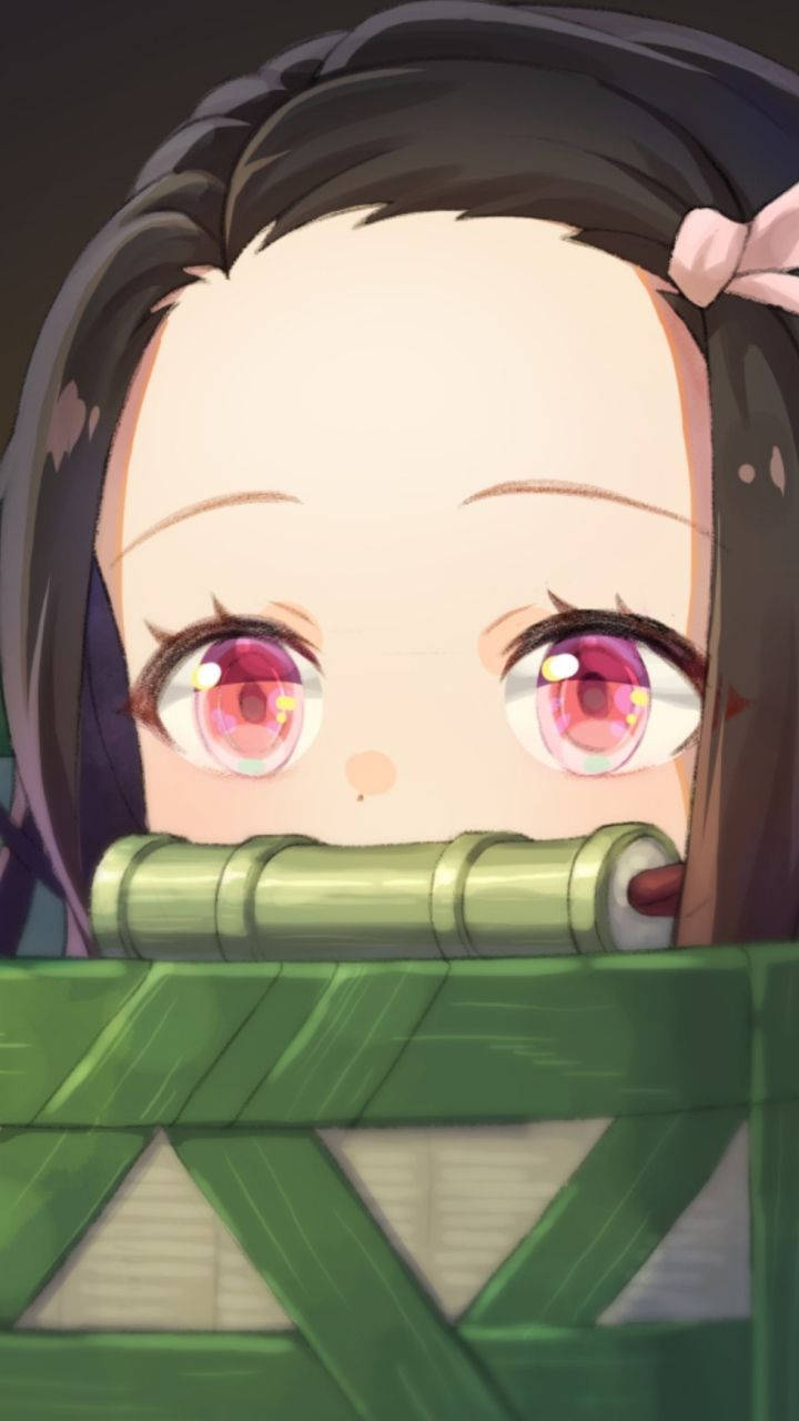 Demon Slayer Nezuko Cute Close Up Background